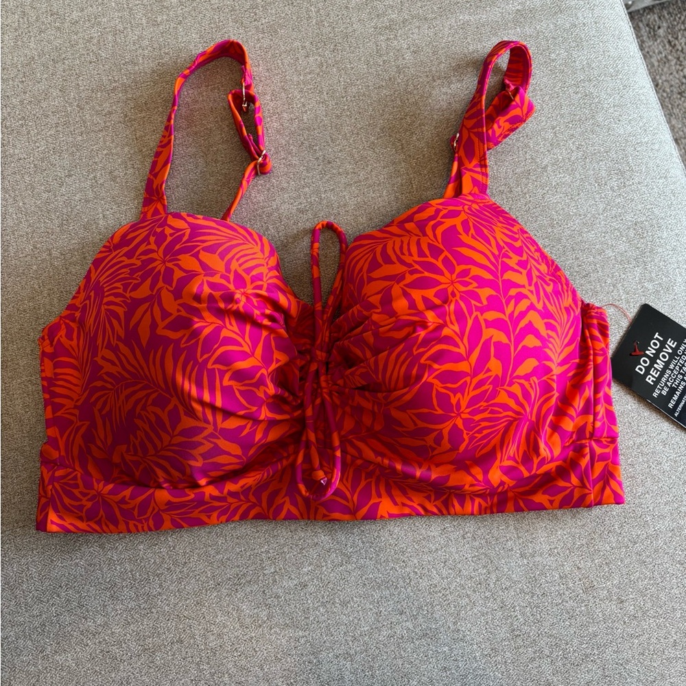 🌟NWT🌟Pink and Orange Bikini Top